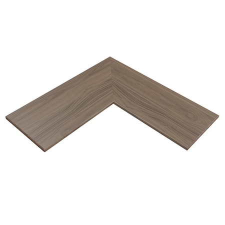 Designs Of Distinction 12" X 30" X 30" Flat Furniture Grade Corner Shelf - Walnut 01MSH123030WL1